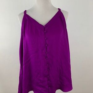 Torrid Purple Button Tank